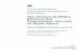 The Closure of DFID s Bilateral Aid Programmes : the case ...