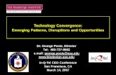 Technology Convergence: Emerging Patterns, Disruptions and ...