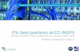 ITIL best practices at CC-IN2P3