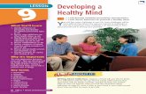 Lesson 9 Developing a Healthy Mind