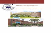 ELECTIVE ROTATION POLICY KHYBER GIRLS MEDICAL COLLEGE