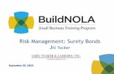 Risk Management: Surety Bonds Jill Tucker
