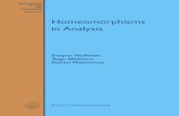 Homeomorphisms in Analysis