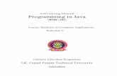 Self Learning Material Programming in Java