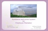 Assistance and control system for Polyhouse Plantation
