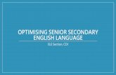Optimising Senior Secondary English Language