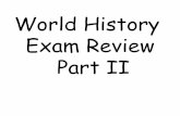 World History Exam Review Part II