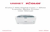 IColor™ 650 Digital Color + White Transfer Media Printer ...