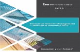 Enterprise Service Management – Services & Solutions 2022