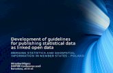 Development of guidelines for publishing statistical data ...