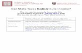 Can State Taxes Redistribute Income? - Harvard University