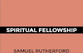 SPIRITUAL FELLOWSHIP - Reformation Scotland