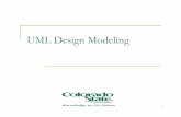 UML Design Modeling - Colorado State University