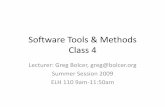 Software Tools & Methods Class 4