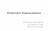 Photoredox Organocatalysis - 東京大学