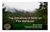 The Influence of SOD on Fire Behavior - UCANR