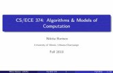 CS/ECE 374: Algorithms & Models of Computation