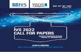 IVS 2022 CALL FOR PAPERS - industrialvalvesummit.com