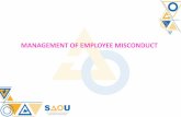 MANAGEMENT OF EMPLOYEE MISCONDUCT