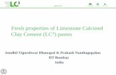 Fresh properties of Limestone Calcined Clay Cement (LC3 ...