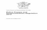 Police Powers and Responsibilities Regulation 2012