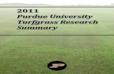 Purdue University Turfgrass Research Summary