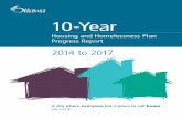 10-Year Housing and Homelessness Plan Progress Report ...