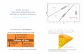 T * sun Stellar Interiors - Hydrostatic Equilibrium and ...