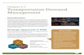 Chapter 4.7: Transportation Demand Management