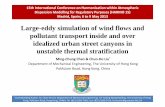 Large-eddy simulation of wind flows and pollutant ...