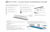 Linear Drain Installation Guide - Bronte™ Collection