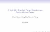 A Volatility-Implied Factor Structure on Equity Option Prices