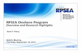 RPSEA Onshore Program - Energy