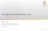 Design and Planning Tools Overview and Project Presentations