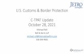 U.S. Customs & Border Protection C-TPAT Update October 28 ...