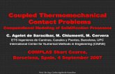Coupled Thermomechanical Contact Problems