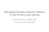 Managing Complex Diabetic Patients in the Primary Care Setting