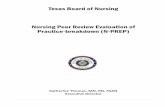 Texas Board of Nursing Nursing Peer Review Evaluation of ...