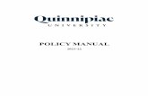 POLICY MANUAL - Quinnipiac University