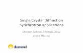 Single Crystal Diffraction - SLRI