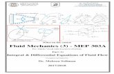 Notes on the course Fluid Mechanics (3) - MEP 303A