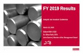 FY 2019 Results - Kloeckner