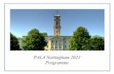 PALA Programme 2021 - nottingham.ac.uk