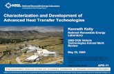 Characterization and Development of Advanced Heat Transfer ...