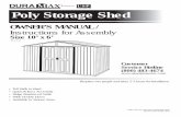ALL PURPOSE POLY STORAGE SHEDS Poly Storage Shed