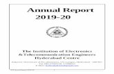 Annual Report 2019-20 - IETE Hyd