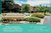 Vincentian Marian Manor Personal Care