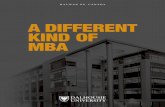 A DIFFERENT KIND OF MBA
