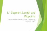 1.1 Segment Length and Midpoints - Weebly