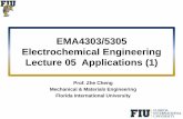 EMA4303/5305 Electrochemical Engineering Lecture 05 ...